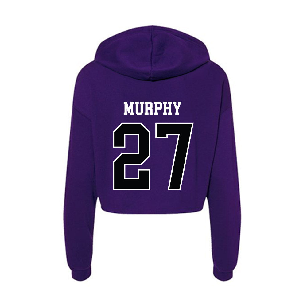 Stonehill - NCAA Women's Lacrosse : Grace Murphy - Women's Crop Fleece Hoodie-1