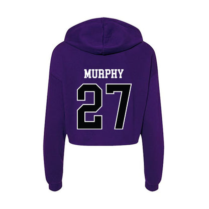Stonehill - NCAA Women's Lacrosse : Grace Murphy - Women's Crop Fleece Hoodie-1