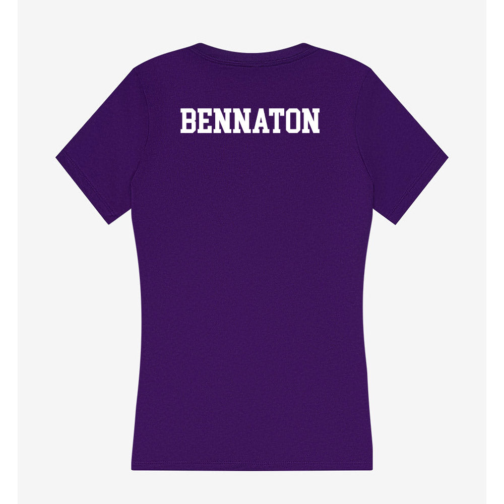 Stonehill - NCAA Men's Tennis : Guillermo Bennaton - Women's V-Neck T-Shirt-1