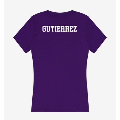 Stonehill - NCAA Men's Tennis : Javier Gutierrez - Women's V-Neck T-Shirt-1