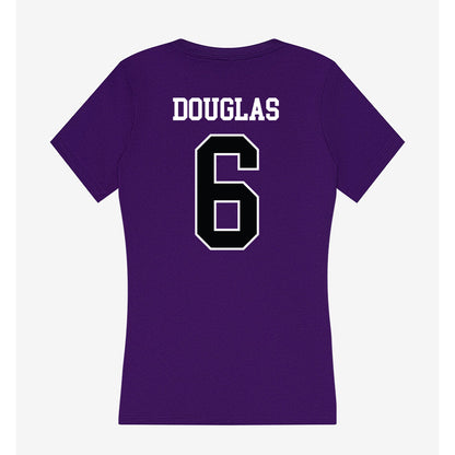 Stonehill - NCAA Baseball : Ryan Douglas - Women's V-Neck T-Shirt-1