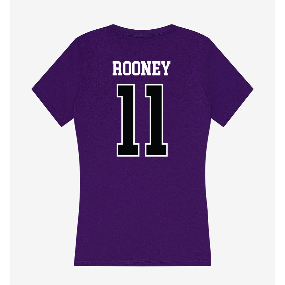 Stonehill - NCAA Women's Volleyball : Alayna Rooney - Women's V-Neck T-Shirt-1