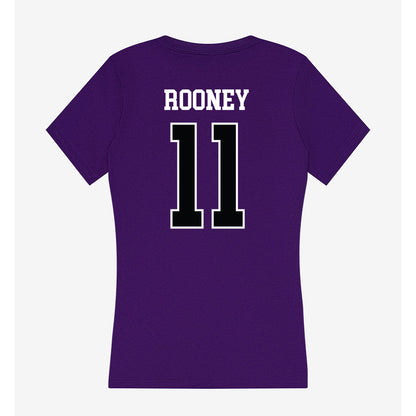 Stonehill - NCAA Women's Volleyball : Alayna Rooney - Women's V-Neck T-Shirt-1