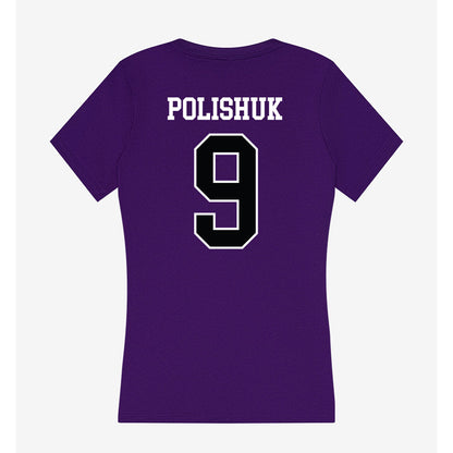 Stonehill - NCAA Women's Volleyball : Gabrielle (Gabi) Polishuk - Women's V-Neck T-Shirt-1