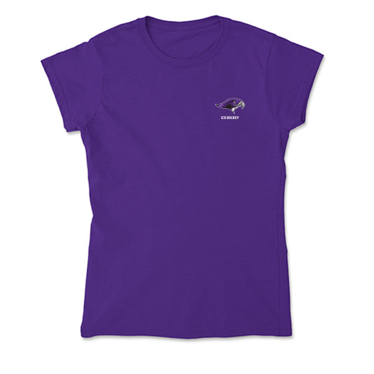 Stonehill - NCAA Women's Ice Hockey : Lily Geist - Soft Style Women’s T-Shirt-0