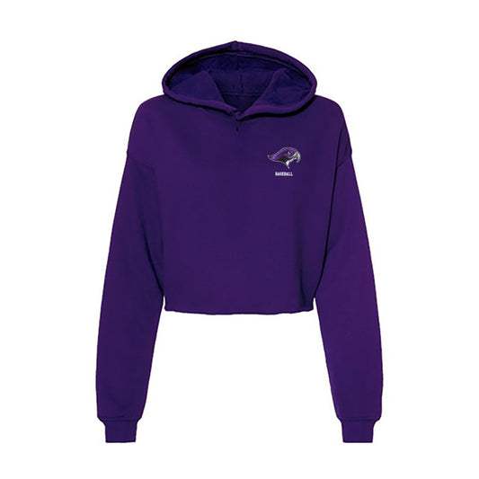 Stonehill - NCAA Baseball : Giovanni Arzuaga - Women's Crop Fleece Hoodie-0