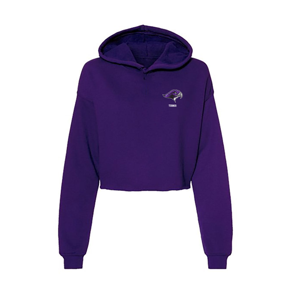 Stonehill - NCAA Men's Tennis : Alexis Chastang - Women's Crop Fleece Hoodie-0