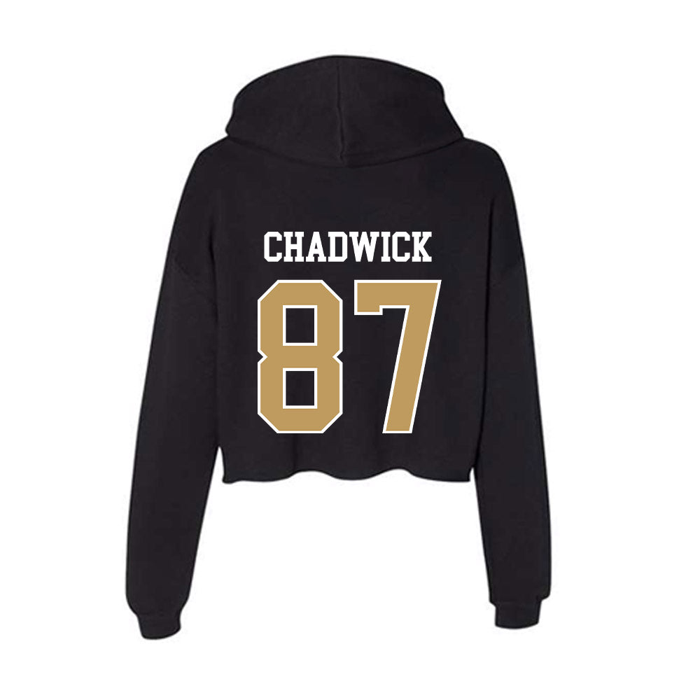 Husson - NCAA Football : Colby Chadwick - Women's Crop Fleece Hoodie-1