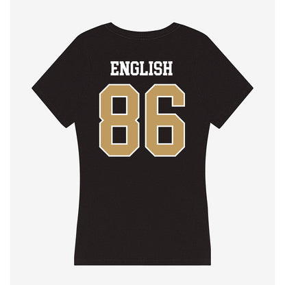 Husson - NCAA Football : Harold English - Women's V-Neck T-Shirt-1