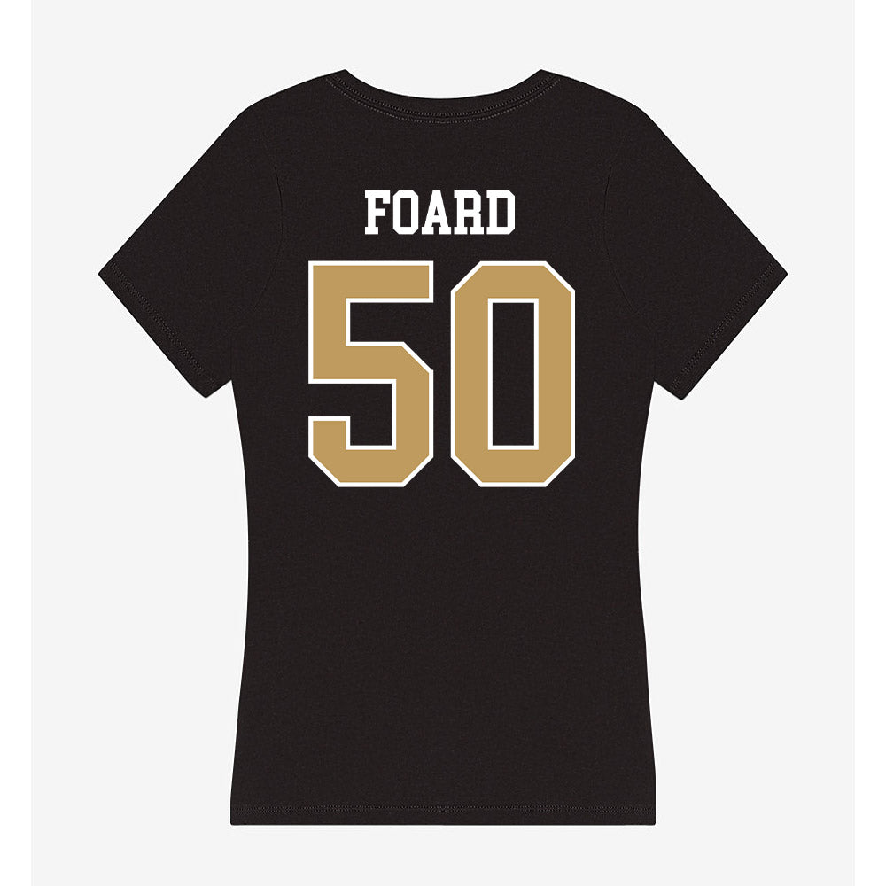 Husson - NCAA Baseball : Hunter Foard - Women's V-Neck T-Shirt-1