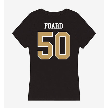 Husson - NCAA Baseball : Hunter Foard - Women's V-Neck T-Shirt-1