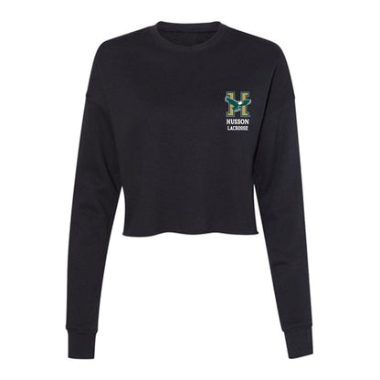 Husson - NCAA Men's Lacrosse : Jack Kaszubinski - Women's Cropped Crew Fleece-0