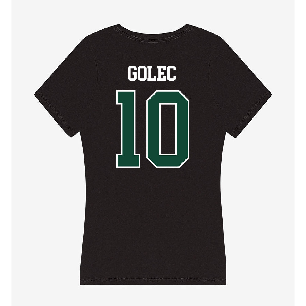 Tiffin - NCAA Men's Lacrosse : Colin Golec - Women's V-Neck T-Shirt-1
