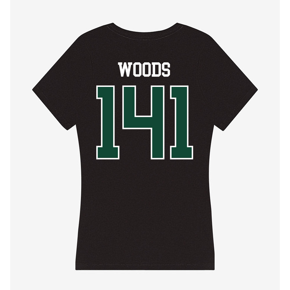 Tiffin - NCAA Wrestling : Cael Woods - Women's V-Neck T-Shirt-1