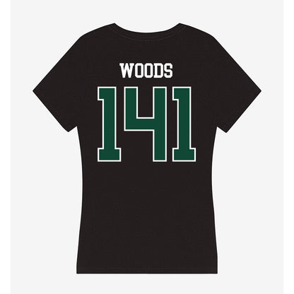 Tiffin - NCAA Wrestling : Cael Woods - Women's V-Neck T-Shirt-1