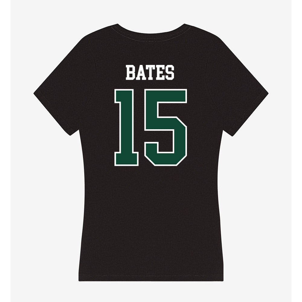 Tiffin - NCAA Men's Basketball : Caleb Bates - Women's V-Neck T-Shirt-1