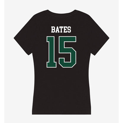 Tiffin - NCAA Men's Basketball : Caleb Bates - Women's V-Neck T-Shirt-1