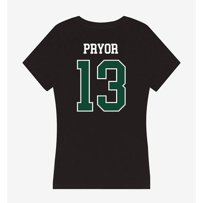 Tiffin - NCAA Men's Lacrosse : Grant Pryor - Women's V-Neck T-Shirt-1