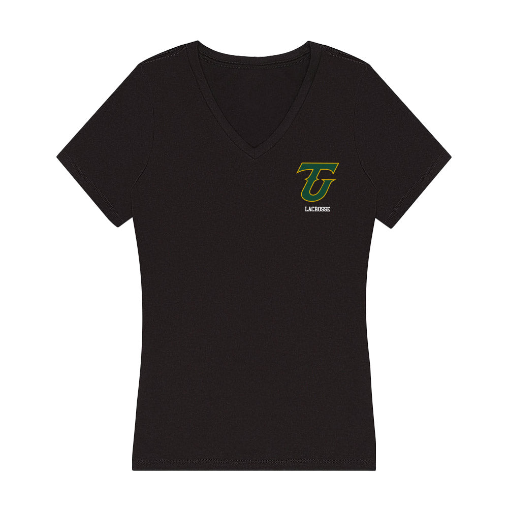Tiffin - NCAA Men's Lacrosse : Twain Huynh - Women's V-Neck T-Shirt-0