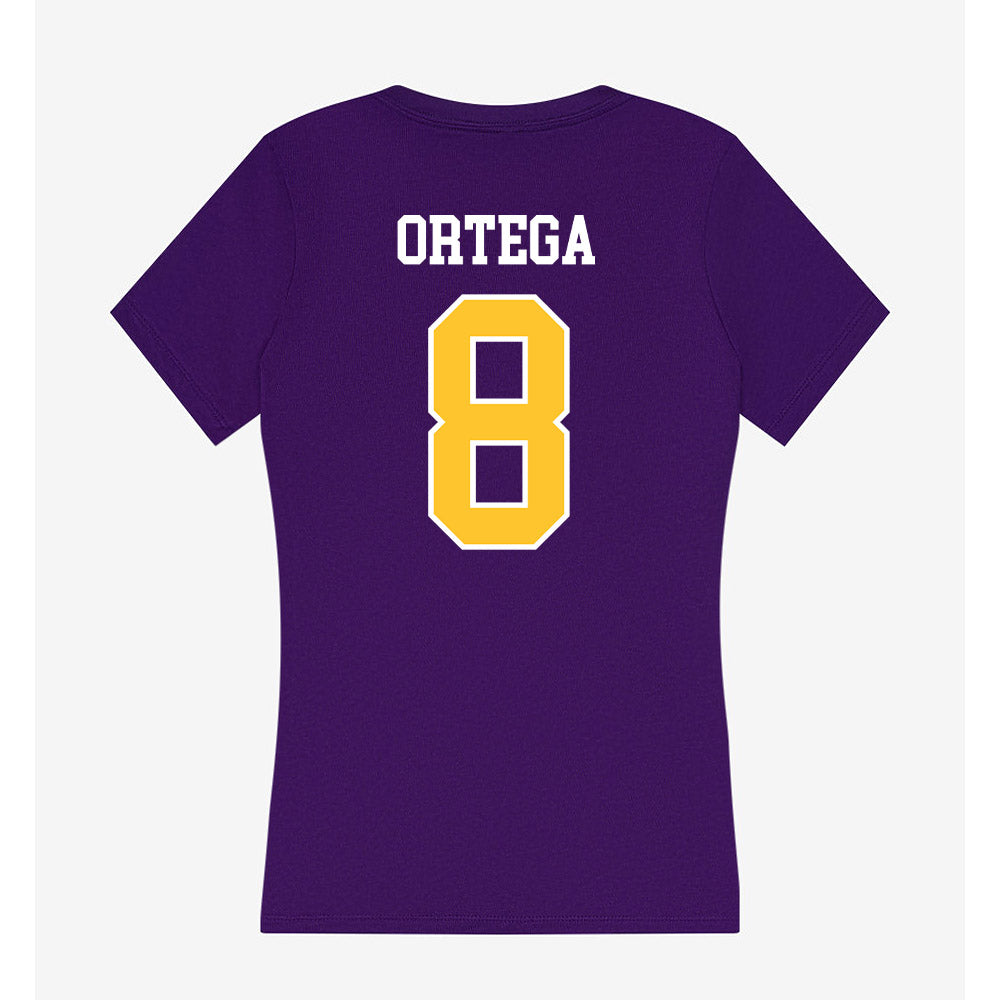 LSUE - NCAA Women's Soccer : Abigail Ortega - Women's V-Neck T-Shirt-1