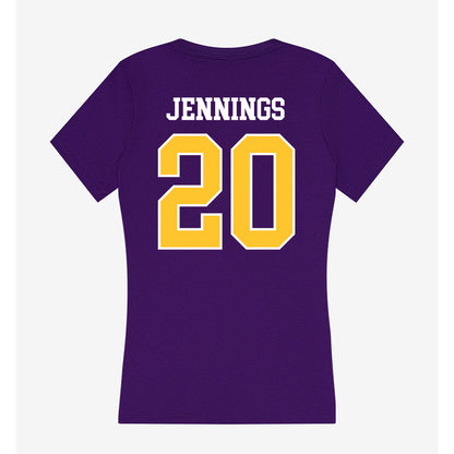 LSUS - NCAA Baseball : Devon Jennings - Women's V-Neck T-Shirt-1