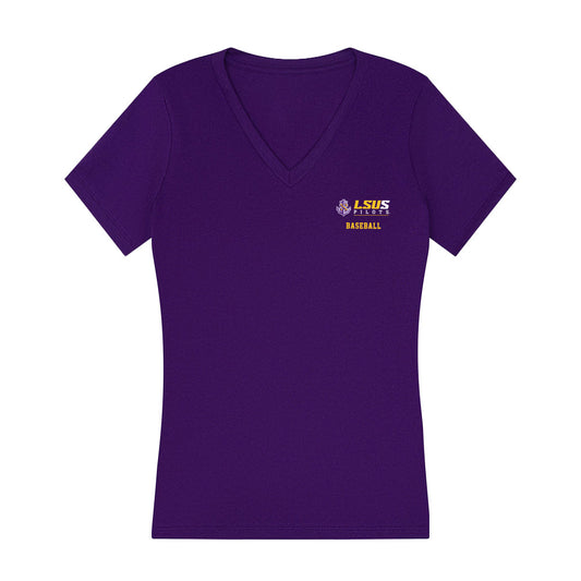LSUS - NCAA Baseball : David Hankins - Women's V-Neck T-Shirt-0