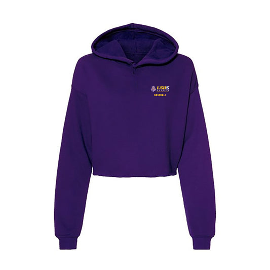 LSUS - NCAA Baseball : Cobe Reeves - Women's Crop Fleece Hoodie-0