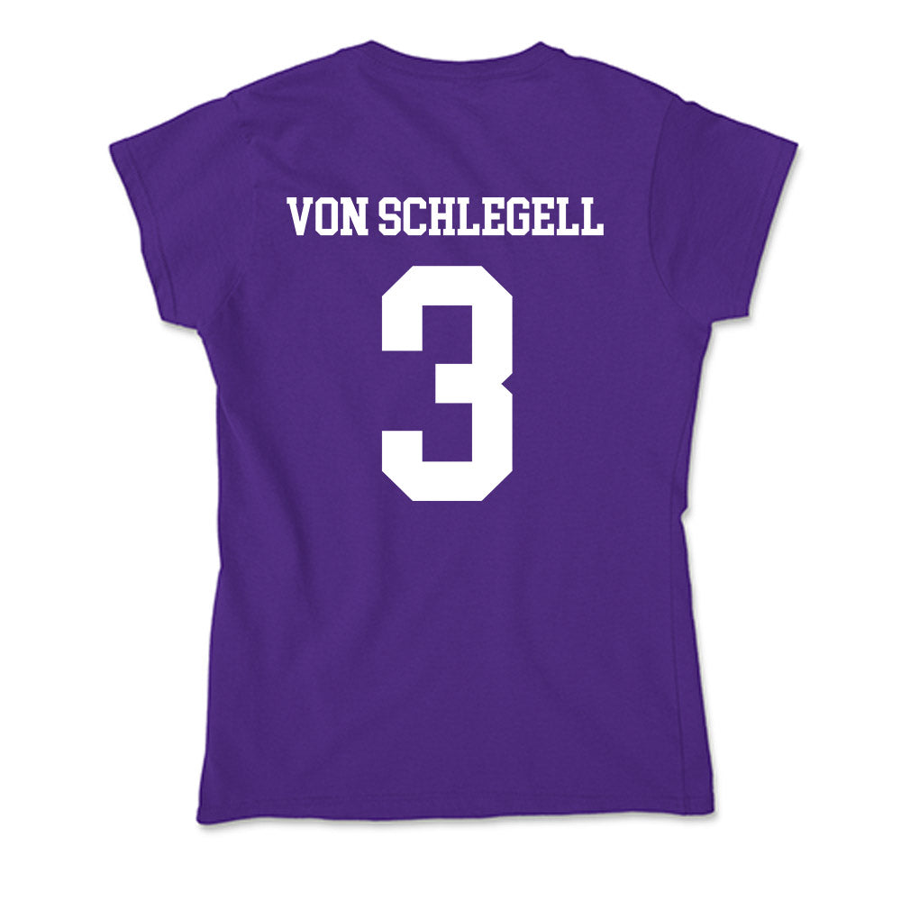 UST - NCAA Baseball : Zan von Schlegell - Soft Style Women’s T-Shirt-1