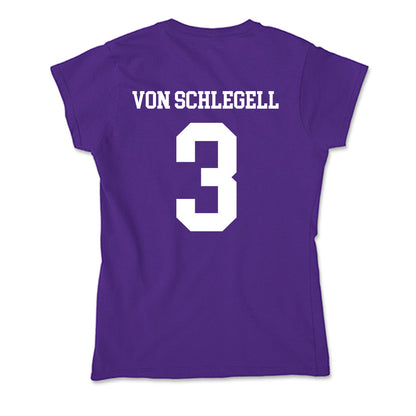 UST - NCAA Baseball : Zan von Schlegell - Soft Style Women’s T-Shirt-1