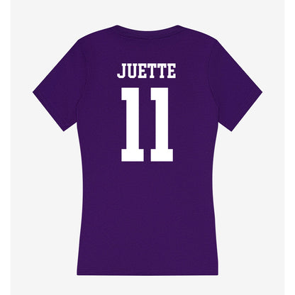 UST - NCAA Football : Denium Juette - Women's V-Neck T-Shirt-1