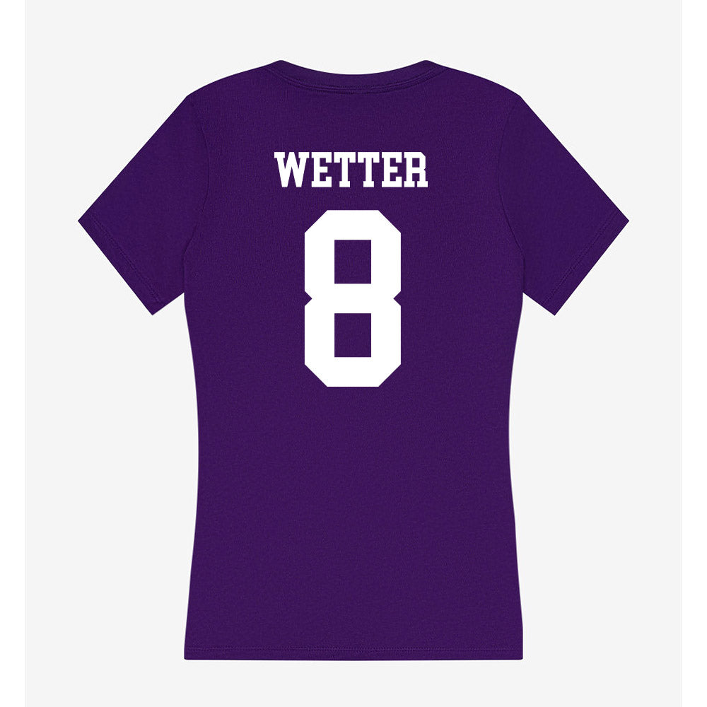 UST - NCAA Women's Volleyball : Megan Wetter - Women's V-Neck T-Shirt-1
