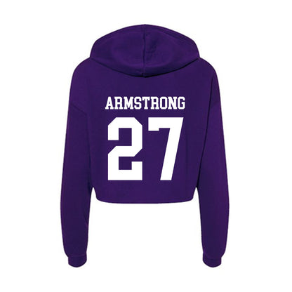 UST - NCAA Women's Soccer : Molly Armstrong - Women's Crop Fleece Hoodie-1