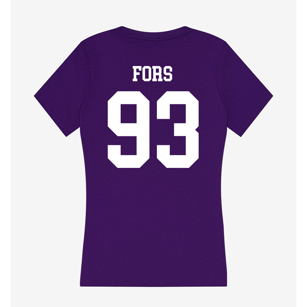 UST - NCAA Football : Lucas Fors - Women's V-Neck T-Shirt-1