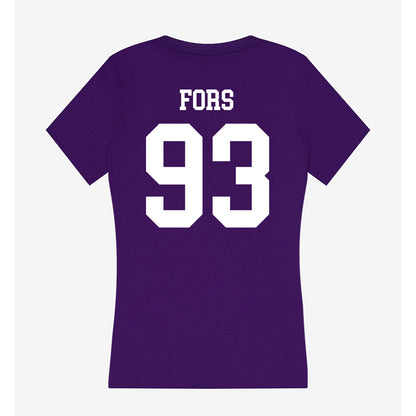 UST - NCAA Football : Lucas Fors - Women's V-Neck T-Shirt-1