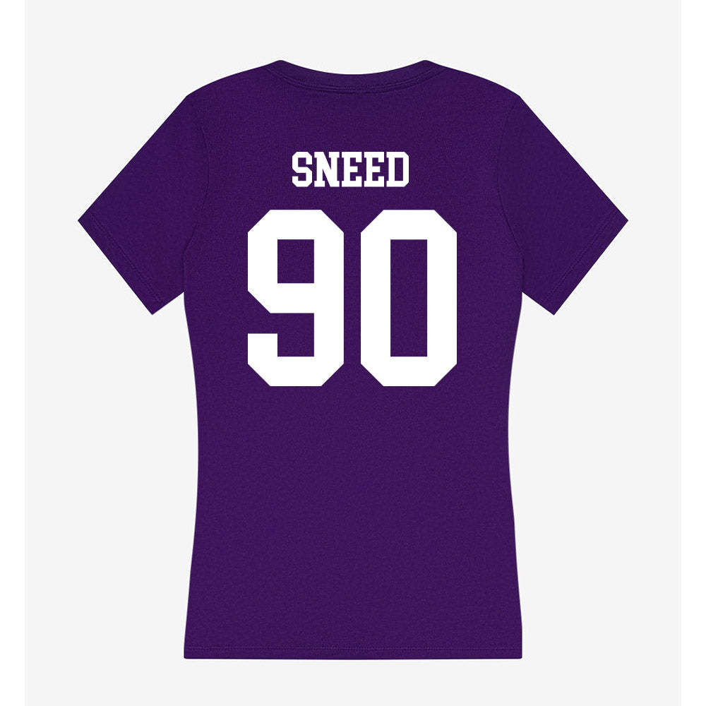 UST - NCAA Football : Kole Sneed - Women's V-Neck T-Shirt-1