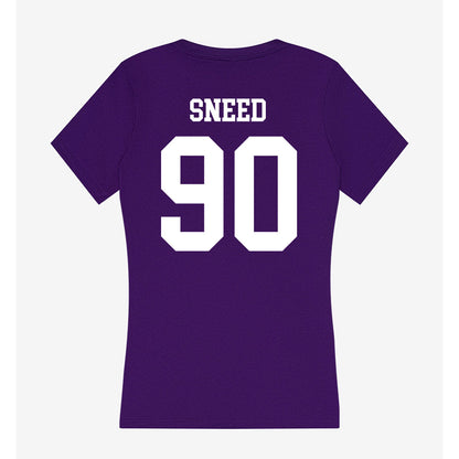 UST - NCAA Football : Kole Sneed - Women's V-Neck T-Shirt-1