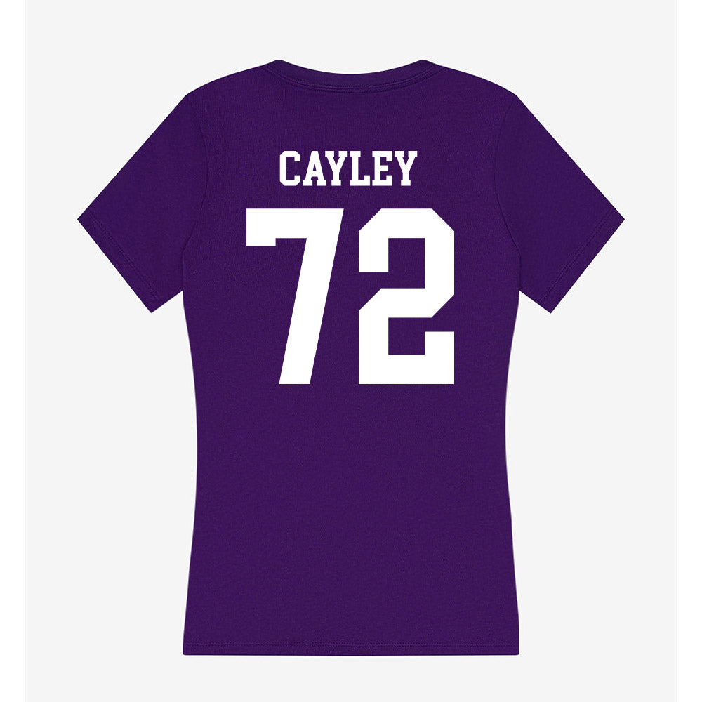 UST - NCAA Football : Charlie Cayley - Women's V-Neck T-Shirt-1
