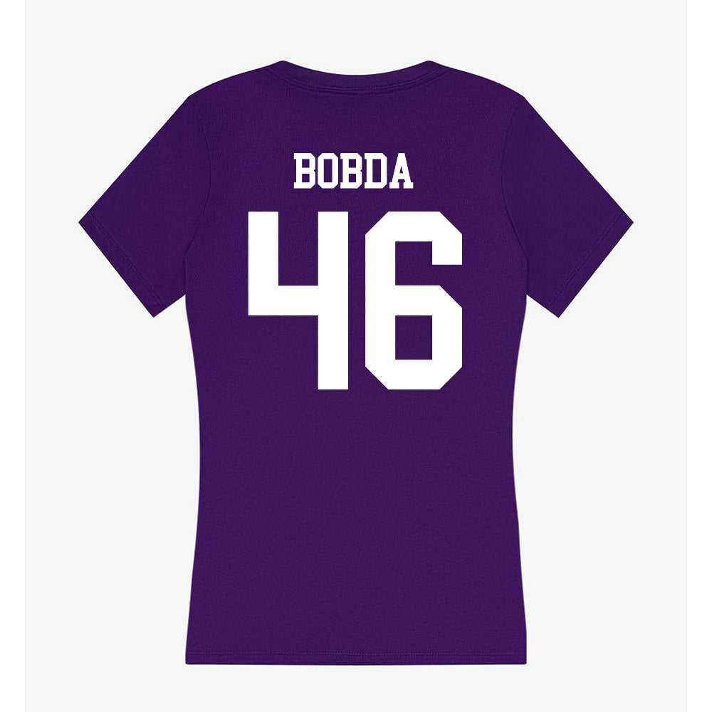 UST - NCAA Football : Milan Bobda - Women's V-Neck T-Shirt-1