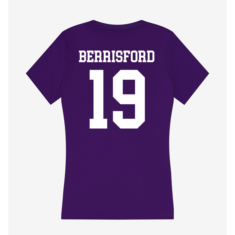 UST - NCAA Baseball : Max Berrisford - Women's V-Neck T-Shirt-1