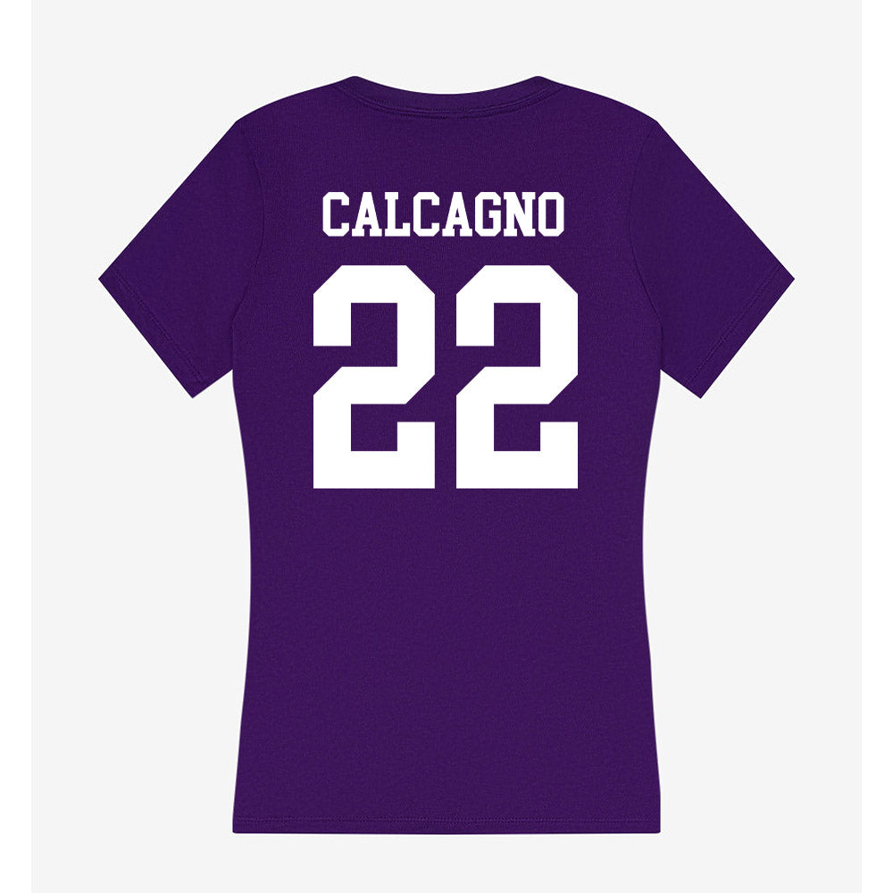 UST - NCAA Football : Ryan Calcagno - Women's V-Neck T-Shirt-1
