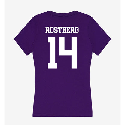 UST - NCAA Football : Michael Rostberg - Women's V-Neck T-Shirt-1