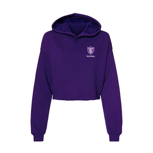 UST - NCAA Women's Volleyball : Allie Kopp - Women's Crop Fleece Hoodie-0