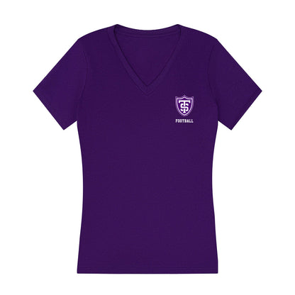 UST - NCAA Football : Elijah Paulson - Women's V-Neck T-Shirt-0