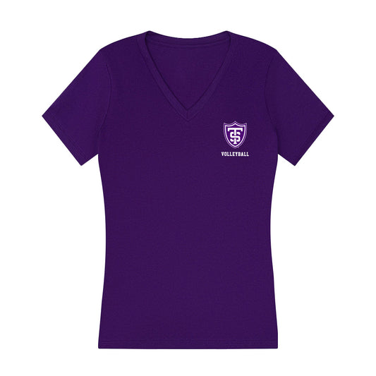 UST - NCAA Women's Volleyball : Allie Kopp - Women's V-Neck T-Shirt-0