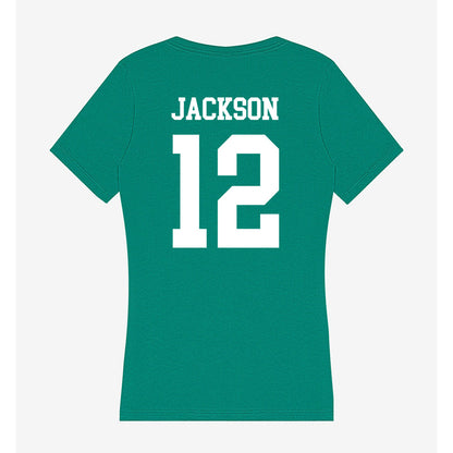 UAM - NCAA Men's Basketball : Isaac Jackson - Women's V-Neck T-Shirt-1