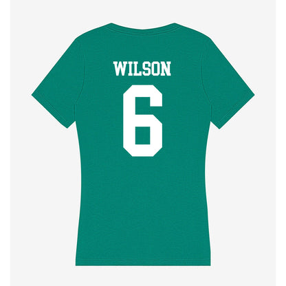 UAM - NCAA Women's Volleyball : Taylor Wilson - Women's V-Neck T-Shirt-1