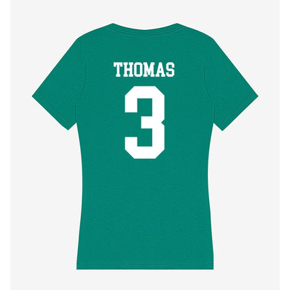 UAM - NCAA Football : Charles Thomas - Women's V-Neck T-Shirt-1