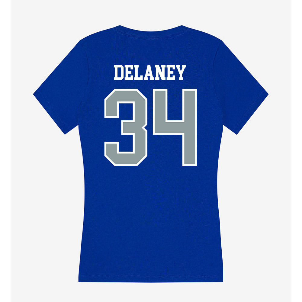 Daemen - NCAA Men's Soccer : Dylan Delaney - Women's V-Neck T-Shirt-1