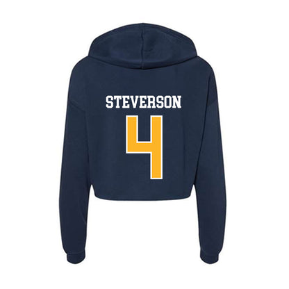 FLC - NCAA Men's Basketball : Daniel Steverson - Women's Crop Fleece Hoodie-1