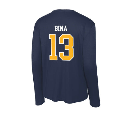 FLC - NCAA Women's Lacrosse : Madeleine Bina - Activewear Long Sleeve T-Shirt-1